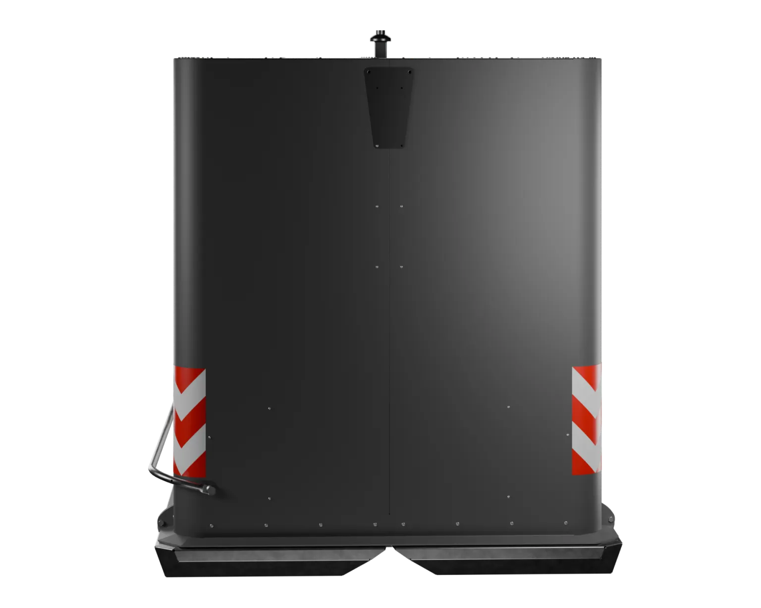 Cube container seen from the back