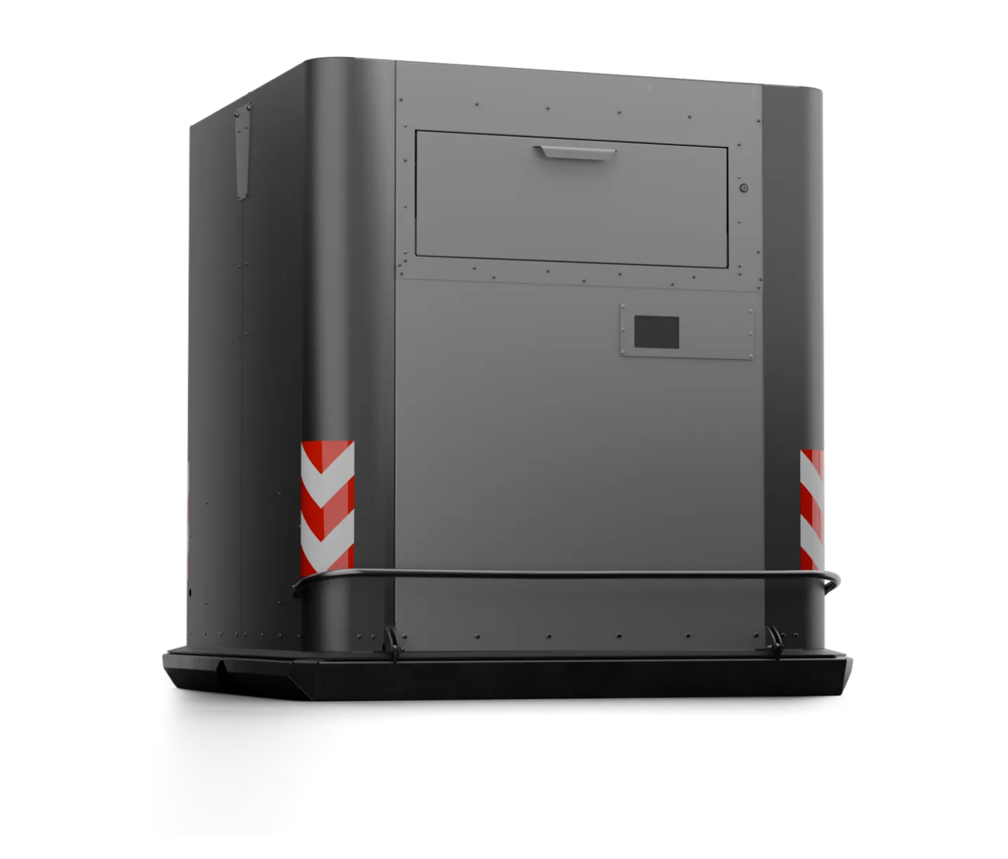 Cube container in galvanised steel