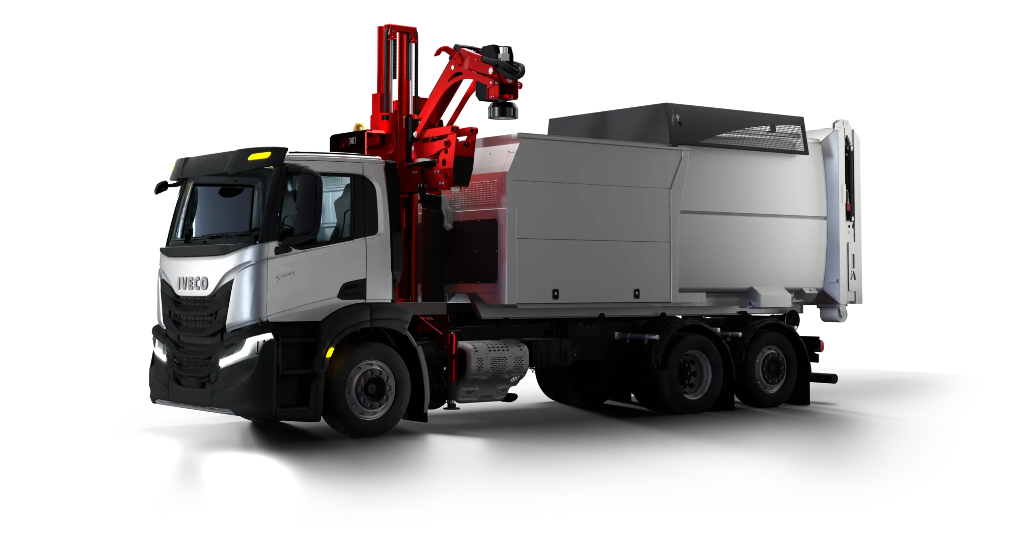 EASY System truck with its lifting arm