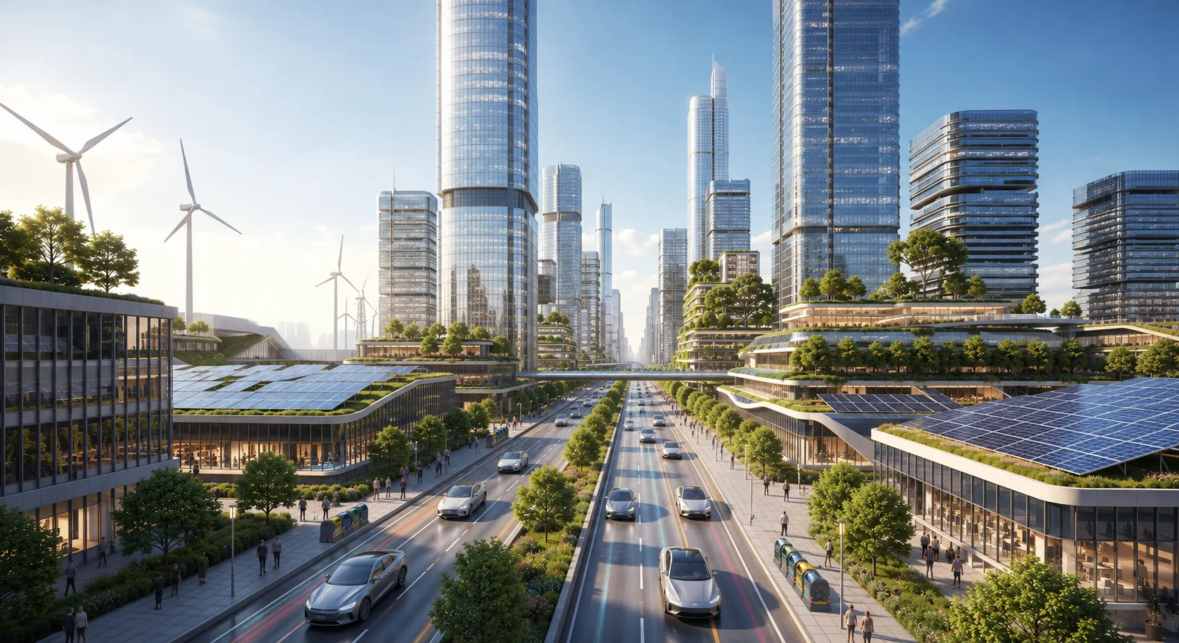 Green and smart city of the future