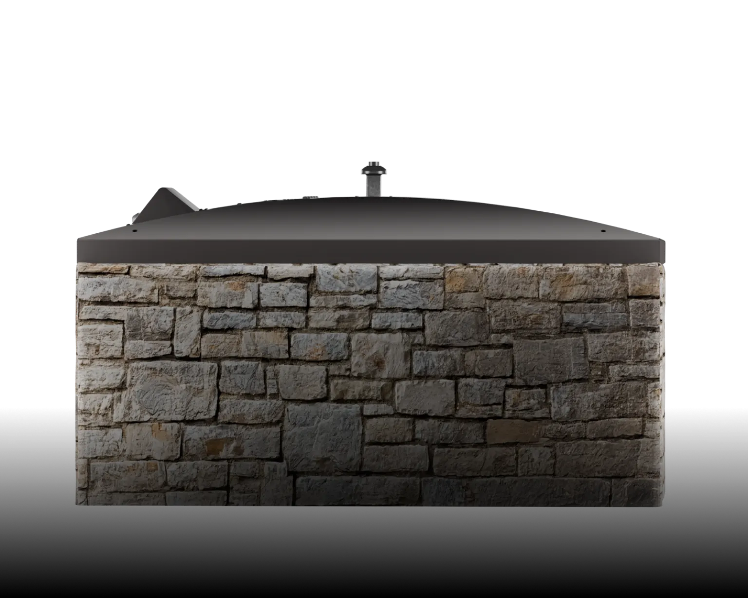 Semi Underground container seen from the back