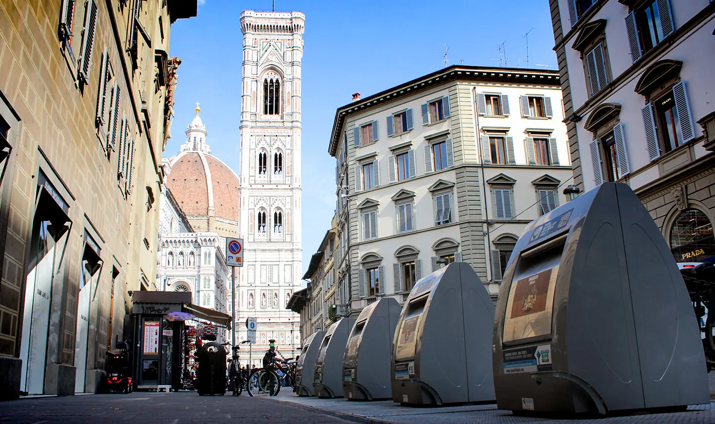 Underground containers in Florence, Italy