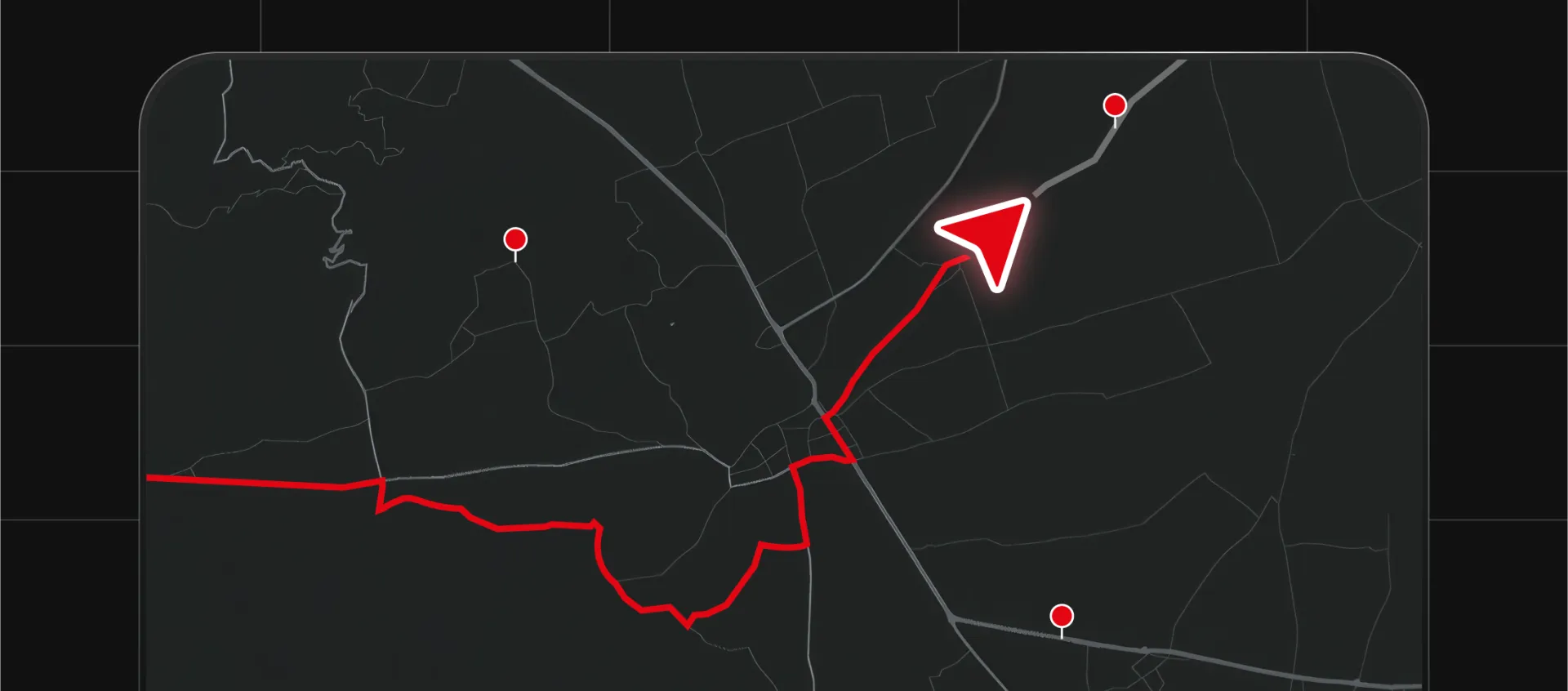 Map with the collection route and the containers to empty