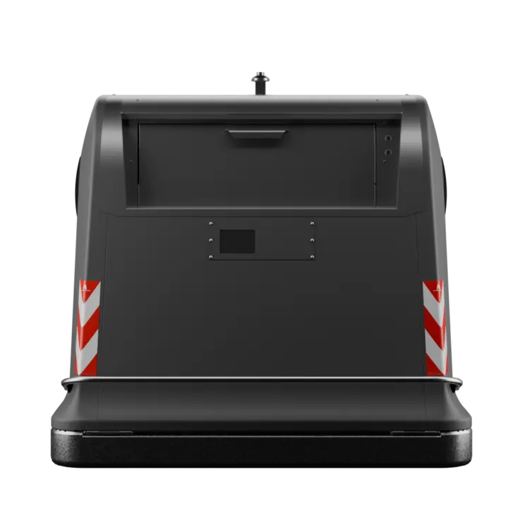 New City 2.0 container seen from the front with the loading door